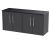 1200 Wall Hung 4-Door Vanity & Laminate Worktop - Hudson Reed JNU2223LSB2 Grey, Grey colour ,image 1