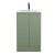 500mm Floor Standing 2 Door Vanity & Basin 2 - Hudson Reed URB807B Green, Green colour ,image 1