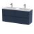 1200mm Wall Hung 4-Drawer Unit & Double Basin - Nuie HAV2904F Blue, Blue colour ,image 1
