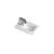 400mm Compact Basin - Hudson Reed PMB301 White, White colour ,image 1
