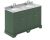 1200mm Cabinet & Double Marble Top (1TH) - Hudson Reed LOF865 Hunter Green, Green colour ,image 1
