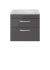 600mm Wall Hung Cabinet With Grey Worktop - Nuie ATH078LBG Gloss Grey, Grey colour ,image 1