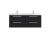 1440mm Double Cabinet & Basin - Hudson Reed QUA003 Charcoal Black, Hacienda Black colour ,image 1