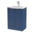 600mm Floor Standing 2 Door Vanity & Basin 1 - Hudson Reed DFF325A Blue, Blue colour ,image 1