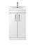 500mm Floor Standing Vanity With Basin 3 - Nuie ATH006D Gloss White, White colour ,image 1
