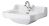 500mm Basin (1 Tap Hole) - Hudson Reed NCS885A White, White colour ,image 2