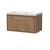 800mm Wall Hung Single Drawer Vanity with Basin - 0 Tap Hole - Hudson Reed LIL2725K Oak, Oak colour ,image 1