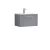 600mm Wall Hung Single Drawer Vanity & Basin 2 - Nuie DPF294B Grey, Grey colour ,image 1