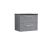 600mm Wall Hung 2 Drawer Vanity & Laminate Top - Nuie DPF293LSB Grey, Grey colour ,image 1