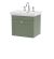 500mm Wall Hung 1-Drawer Vanity & Basin 3TH - Nuie CLC891B Green, Green colour ,image 1