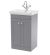 500mm Floor Standing 2-Door Vanity & Basin 1TH - Nuie CLC223A Grey, Grey colour ,image 1