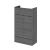 500mm Vanity Unit - Compact - Hudson Reed OFF505 Anthracite Woodgrain, Brown/Grey colour ,image 1