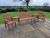 Valley 5 Seat Set 1X3B 2Xc Angled Tray By Churnet Valley, Wood colour ,image 1