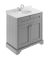 800mm Cabinet & Marble Top (1TH) - Hudson Reed LOF229 Storm Grey, Grey colour ,image 1