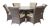 Florence 6 Seat Round In Brown, Brown colour ,image 1