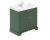 800mm Cabinet & Basin (1TH) - Hudson Reed LOF805 Hunter Green, Green colour ,image 1