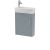 440mm Wall Hung 1 Door Unit & 1TH Basin RH - Hudson Reed JNU2361R Grey, Grey colour ,image 1
