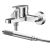 Wall Mounted Bath Shower Mixer With Kit - Nuie BIN316 Chrome, Chrome colour ,image 1