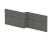 Shower Bath Front Panel (1700) - Nuie MPD535N Grey, Grey colour ,image 1