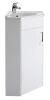 1 Door Corner Cabinet & Basin - Nuie CU001 Gloss White, White colour ,image 1