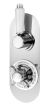 Traditional twin concealed valve with diverter - Nuie SELTW02 Chrome, Chrome colour ,image 1