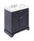 800mm Cabinet & Basin (3TH) - Hudson Reed LOF335 Twilight Blue, Blue colour ,image 1