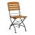 Newark Hardwood Metal Folding Garden Side Chair