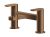 Deck Mounted Bath Filler - Nuie BIN1503 Brushed Bronze