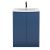 600mm Floor Standing 2 Door Vanity Unit & Basin 4 - Hudson Reed URB308G Satin Blue, Blue colour ,image 1