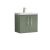 600mm Wall Hung 2 Door Vanity & Basin 1 - Nuie ARN823A Green, Green colour ,image 1