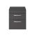 500mm Wall Hung Cabinet With Worktop - Nuie ATH074W Gloss Grey, Grey colour ,image 1
