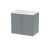 600mm Wall Hung 2 Door Vanity & Laminate Top - Hudson Reed JNU2323LSW Grey, Grey colour ,image 1