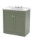 800mm Floor Standing 2 Door Vanity & Basin 3TH - Nuie CLC826G Green, Green colour ,image 1