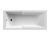 Square Straight Shower Bath 1700 x 750mm - Nuie NBA710 White, White colour ,image 1