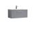 800mm Wall Hung Single Drawer Vanity & Basin 4 - Nuie DPF296G Grey, Grey colour ,image 1