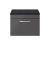 600mm Wall Hung Cabinet With Sparkling Black Worktop - Nuie ATH077LSB Gloss Grey, Grey colour ,image 1