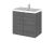 600mm Vanity Unit & Basin - Hudson Reed CBI536 Anthracite Woodgrain, Brown/Grey colour ,image 1