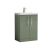 600mm Floor Standing 2 Door Vanity & Basin 3 - Nuie ARN803D Green, Green colour ,image 1