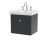 500mm Wall Hung 1-Drawer Vanity & Basin 3TH - Nuie CLC1491B Black, Black colour ,image 1