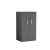 500mm Floor Standing Vanity With Worktop - Nuie ATH004W Anthracite Woodgrain, Brown/Grey colour ,image 1
