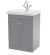 600mm Floor Standing 2-Door Vanity & Basin 1TH - Nuie CLC225A Grey, Grey colour ,image 1