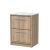 600mm Floor Standing 2-Drawer Vanity with Marble Worktop - Hudson Reed LIL3033CMT Oak, Oak colour ,image 1