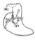 Deck Mounted Bath Shower Mixer - Hudson Reed BC304DX Chrome, Chrome & White colour ,image 1
