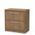 800mm Floor Standing 2-Drawer Vanity with Worktop - Hudson Reed LIL2735W Oak, Oak colour ,image 1