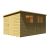 Caldey 12 x 8 Single Door Shiplap Shed - Style A