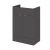 600mm Vanity Unit - Hudson Reed OFF908 Gloss Grey, Grey colour ,image 1