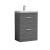 600mm Floor Standing Vanity With Basin 1 - Nuie ATH032A Anthracite Woodgrain, Brown/Grey colour ,image 1