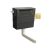Universal Access Cistern & Brushed Brass Square Flush Plate - Hudson Reed XTY6M03 Brushed Brass, Brass colour ,image 1
