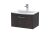 600mm Wall Hung 1 Drawer Vanity & Basin 4 - Hudson Reed JNU2622G Brown, Brown colour ,image 1