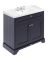 1000mm Cabinet & Basin (3TH) - Hudson Reed LOF337 Twilight Blue, Blue colour ,image 1